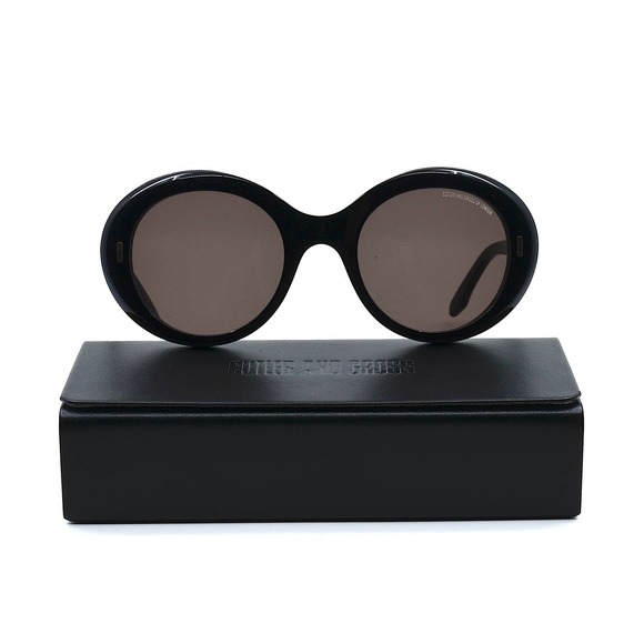 CUTLER&GROSS OF LONDON CG1327S 001 BLACK BROWN AUTHENTIC SUNGLASSES - Picture 6 of 13
